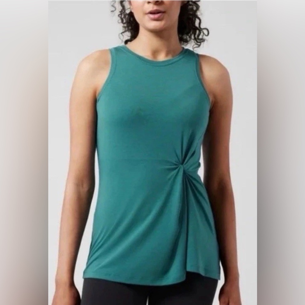 Athleta Radiate Tank Top with Blue Twist size xs
